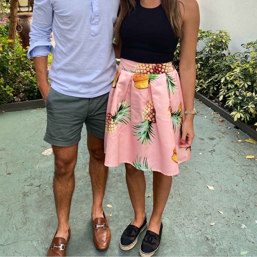 Perfect Summer Pink Pineapple Skirt